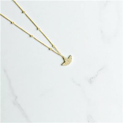 14 Ayar Altın Tasarım Kolye  -  0194378