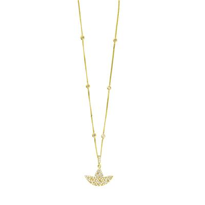 14 Ayar Altın Tasarım Kolye  -  0194378