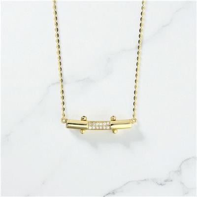 14 Ayar Altın Tasarım Kolye  -  0195054