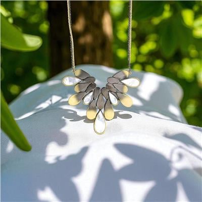 14 Ayar Altın Tasarım Kolye  -  0195082