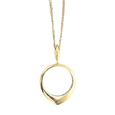 14 Ayar Altın Tasarım Kolye  -  0195087