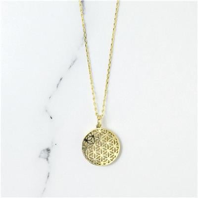 14 Ayar Altın Tasarım Kolye  -  0195204