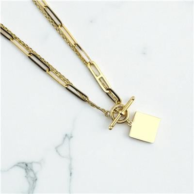 14 Ayar Altın Tasarım Kolye  -  0195208