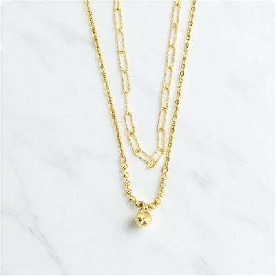 14 Ayar Altın Tasarım Kolye  -  0195218