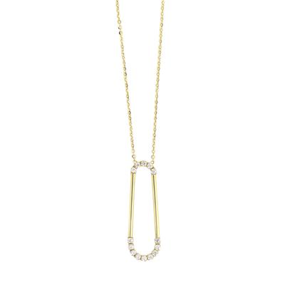 14 Ayar Altın Tasarım Kolye  -  0195221