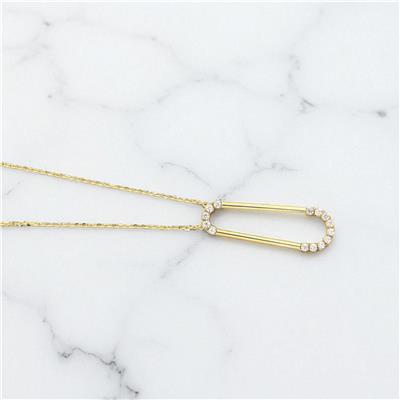 14 Ayar Altın Tasarım Kolye  -  0195221