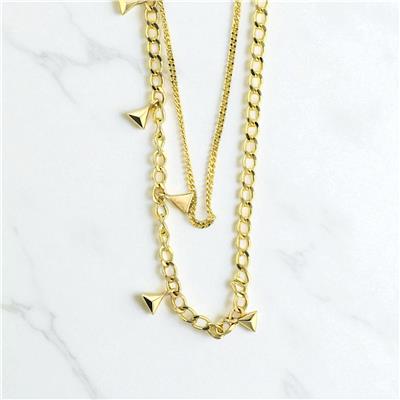 14 Ayar Altın Tasarım Kolye  -  0195229