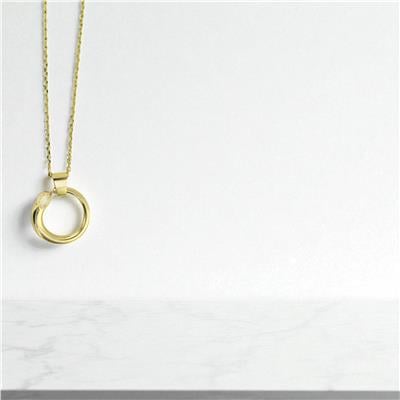 14 Ayar Altın Tasarım Kolye  -  0195360