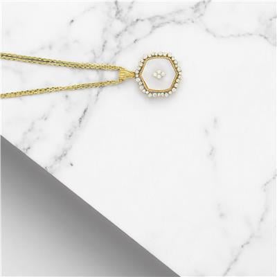 14 Ayar Altın Tasarım Kolye  -  0195575