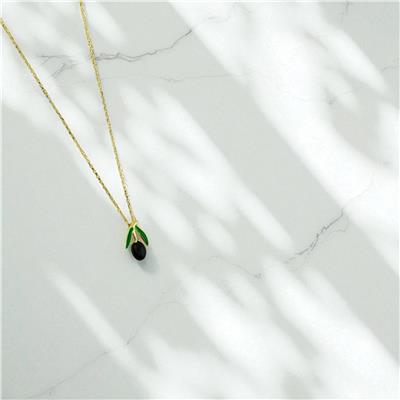 14 Ayar Altın Tasarım Kolye  -  0197891