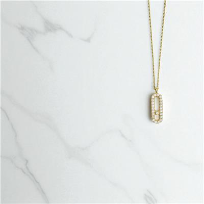 14 Ayar Altın Tasarım Kolye  -  0197896