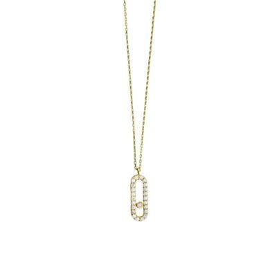 14 Ayar Altın Tasarım Kolye  -  0197896