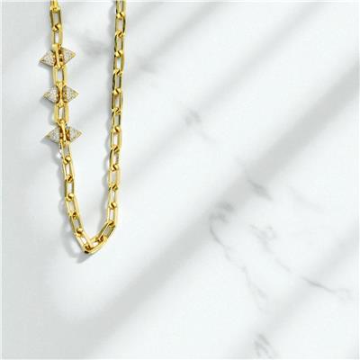 14 Ayar Altın Tasarım Kolye  -  0197967