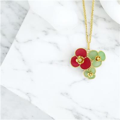 14 Ayar Altın Tasarım Kolye  -  0200406