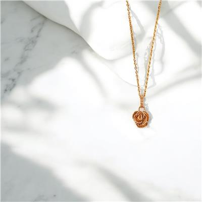 14 Ayar Altın Tasarım Kolye  -  0200422