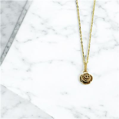 14 Ayar Altın Tasarım Kolye  -  0200448