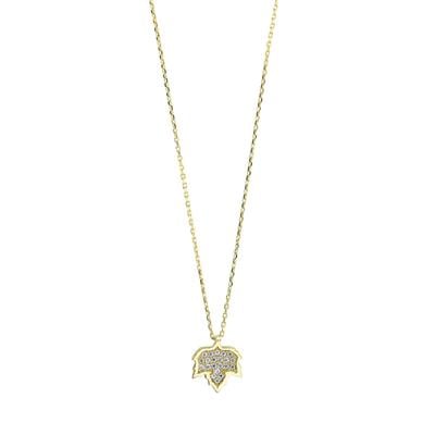 14 Ayar Altın Tasarım Kolye  -  0200881