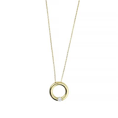 14 Ayar Altın Tasarım Kolye  -  0201282