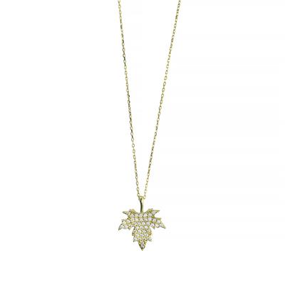 14 Ayar Altın Tasarım Kolye  -  0201283