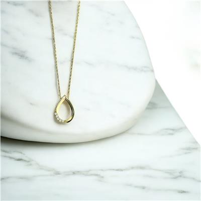 14 Ayar Altın Tasarım Kolye  -  0201285