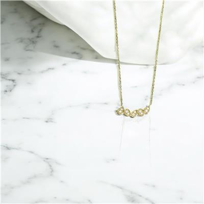 14 Ayar Altın Tasarım Kolye  -  0201290