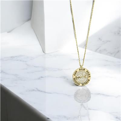 14 Ayar Altın Tasarım Kolye  -  0201295