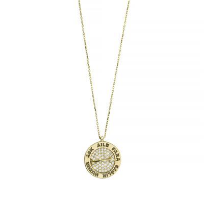 14 Ayar Altın Tasarım Kolye  -  0201295