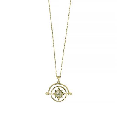 14 Ayar Altın Tasarım Kolye  -  0201301