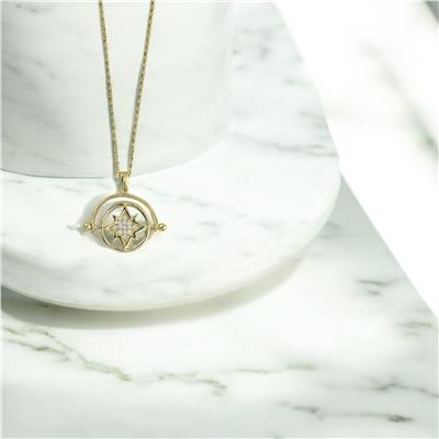 14 Ayar Altın Tasarım Kolye  -  0201301