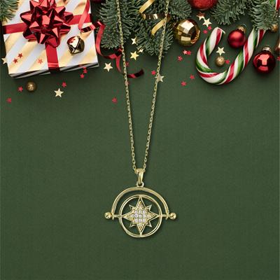 14 Ayar Altın Tasarım Kolye  -  0201301