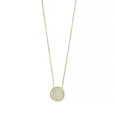 14 Ayar Altın Tasarım Kolye  -  0201305