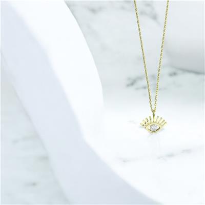 14 Ayar Altın Tasarım Kolye  -  0202230