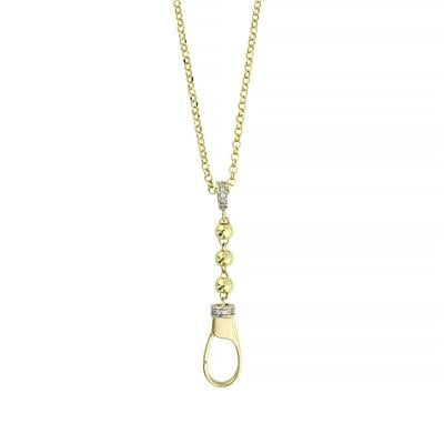 14 Ayar Altın Tasarım Kolye  -  0203364