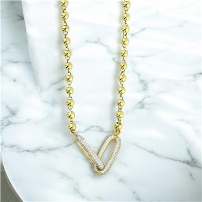 14 Ayar Altın Tasarım Kolye  -  0203370