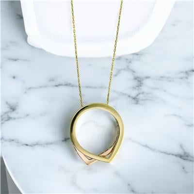 14 Ayar Altın Tasarım Kolye  -  0203383