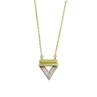 14 Ayar Altın Tasarım Kolye  -  0203477