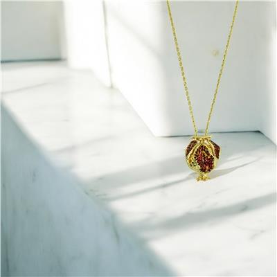 14 Ayar Altın Tasarım Kolye  -  0203480