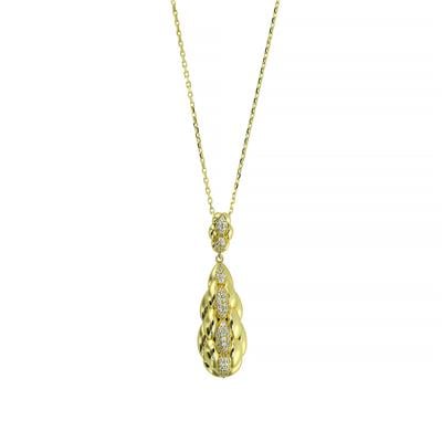 14 Ayar Altın Tasarım Kolye  -  0203483