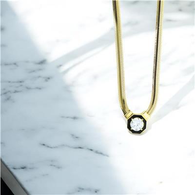 14 Ayar Altın Tasarım Kolye  -  0204014