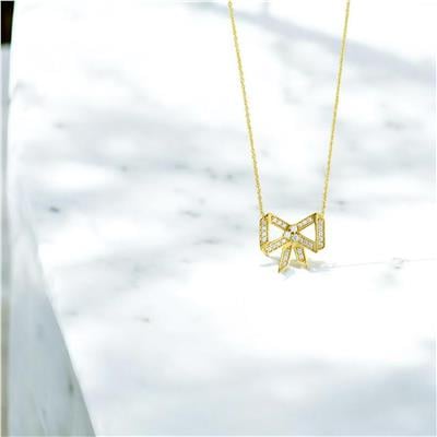 14 Ayar Altın Tasarım Kolye  -  0204209