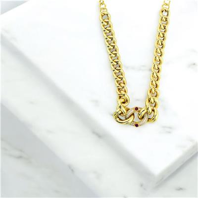 14 Ayar Altın Tasarım Kolye  -  0204228