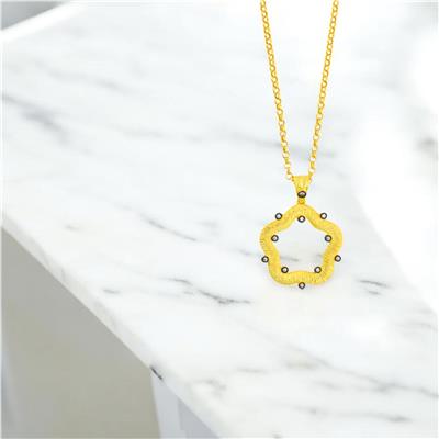 14 Ayar Altın Tasarım Kolye  -  0204417