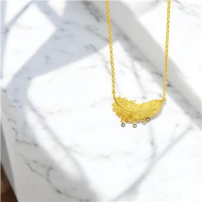 14 Ayar Altın Tasarım Kolye  -  0204422