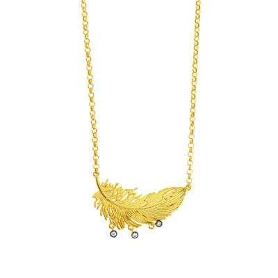 14 Ayar Altın Tasarım Kolye  -  0204422