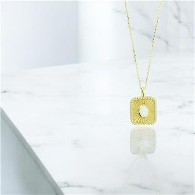 14 Ayar Altın Tasarım Kolye  -  0205065