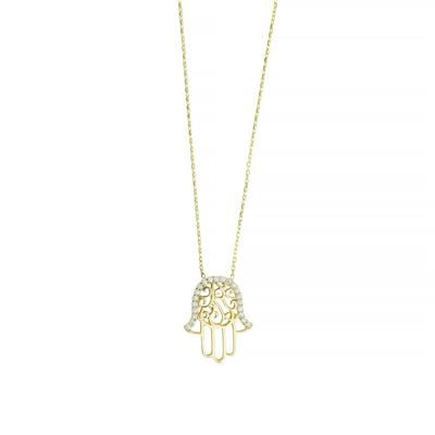 14 Ayar Altın Tasarım Kolye  -  0205149