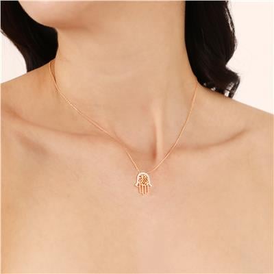 14 Ayar Altın Tasarım Kolye  -  0205149