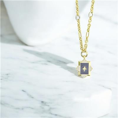 14 Ayar Altın Tasarım Kolye  -  0205239