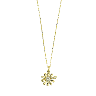 14 Ayar Altın Tasarım Kolye  -  0205488