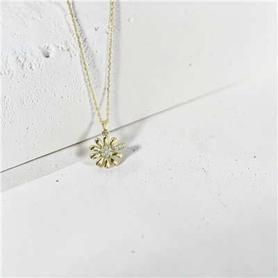 14 Ayar Altın Tasarım Kolye  -  0205488